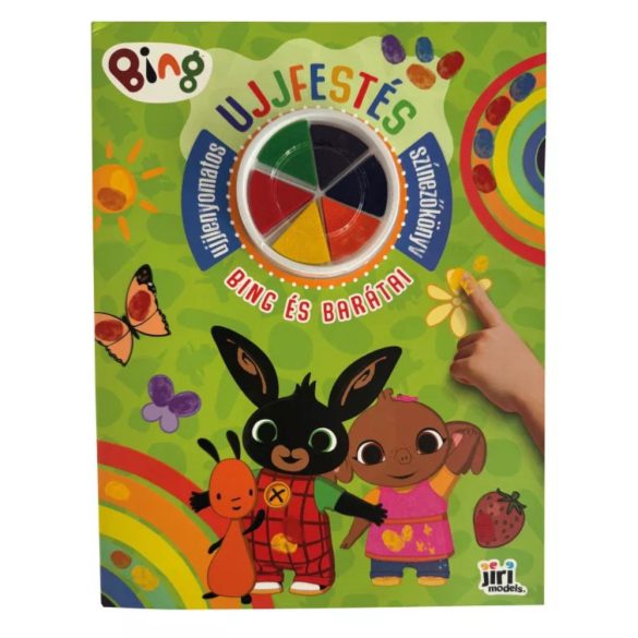 Bing és Barátai ujjfestés színezőkönyv