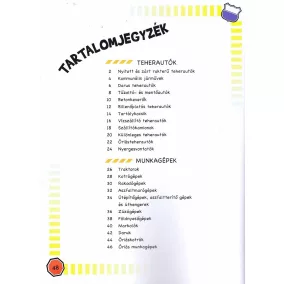 1000 teherautó és munkagép matricája - Piros