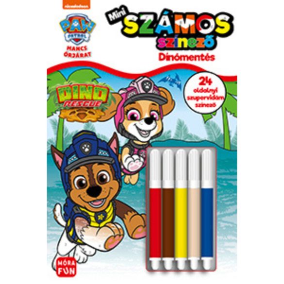Mancs Őrjárat - Dínómentés - Mini számos színező