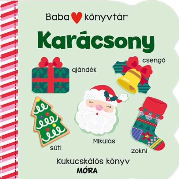 Babakönyvtár - Karácsony Kukucskálós könyv
