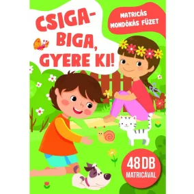 Csiga-biga gyere ki! - matricás mondókás füzet