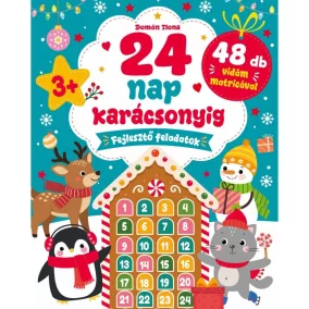   24 nap karácsonyig - fejlesztő feladatok 48 db vidám matricával +3