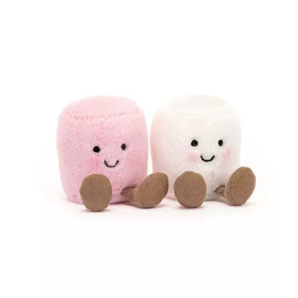 Jellycat plüss - Fehér és rózsaszín pillecukor