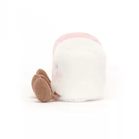 Jellycat plüss - Fehér és rózsaszín pillecukor