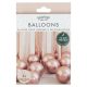 Rose Gold léggömbök - 40-os csomag