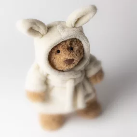 Jellycat plüss - Bartholomew mackó köntösben