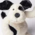 Jellycat plüss - Rufferty Fekete-Krém Kutyus