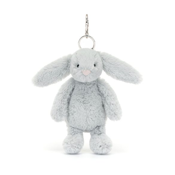 Jellycat plüss - Plüss nyuszis táskadísz - ezüst