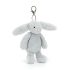 Jellycat plüss - Plüss nyuszis táskadísz - ezüst
