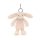 Jellycat plüss - Plüss nyuszis táskadísz - púder