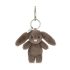 Jellycat plüss - Plüss nyuszis táskadísz - bézs virágos fülekkel