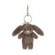 Jellycat plüss - Plüss nyuszis táskadísz - bézs virágos fülekkel