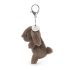 Jellycat plüss - Plüss nyuszis táskadísz - bézs virágos fülekkel