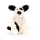 Jellycat plüss - Rufferty Fekete-Krém Kutyus 18 cm