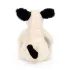 Jellycat plüss - Rufferty Fekete-Krém Kutyus 18 cm