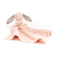 Jellycat szundikendő - Pink nyuszi virágos fülekkel