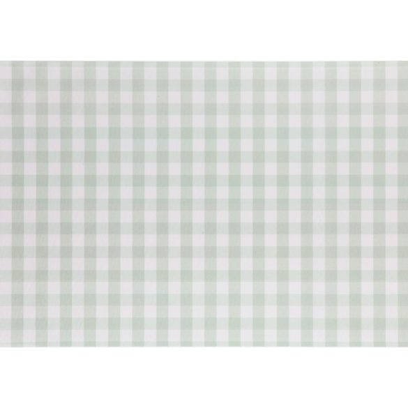 Asztali futó - Kockás, Zsálya-Bézs - 40×500 cm