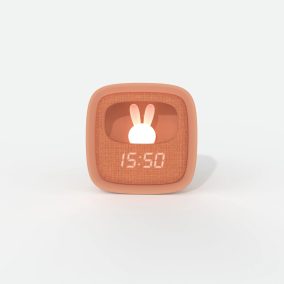 MOB Nyuszi ébresztőóra és éjjeli fény - Chocolate