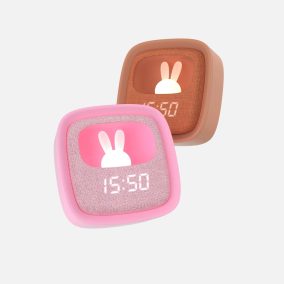 MOB Nyuszi ébresztőóra és éjjeli fény - Chocolate