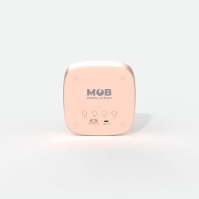 MOB Nyuszi ébresztőóra és éjjeli fény - Pink