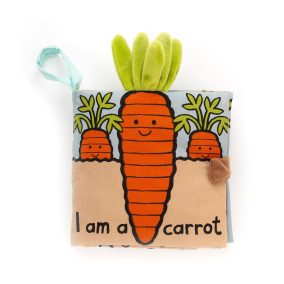 Jellycat Carrot Book - Angol nyelvű textil babakönyv