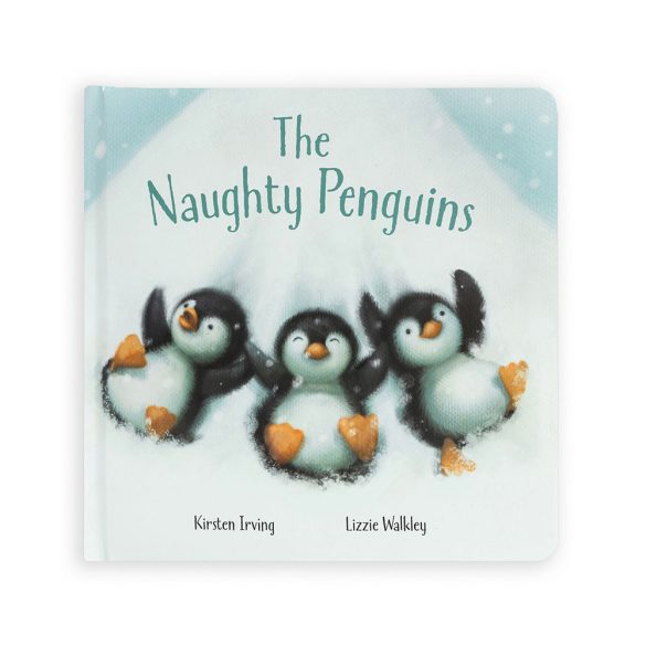 Jellycat The Naughty Penguins Book - Angol nyelvű babakönyv