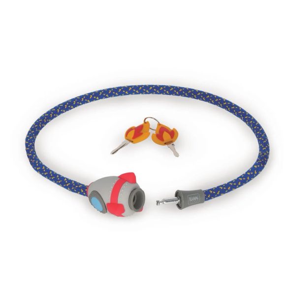 Legami bicikli zár - kábeles - kulcsos - űrhajós