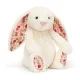 Jellycat plüss - Krémfehér nyuszi epres fülekkel - 31 cm