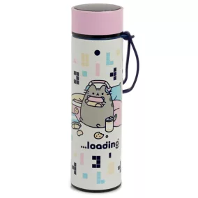   Thermo Kulacs Digitális Hőmérővel 450ml - Gamer Pusheen Macska