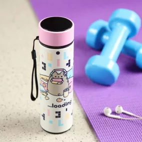   Thermo Kulacs Digitális Hőmérővel 450ml - Gamer Pusheen Macska