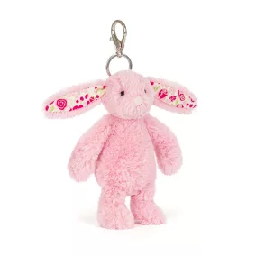 Jellycat plüss - Blushkin Blossom nyuszi táskadísz