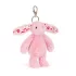 Jellycat plüss - Blushkin Blossom nyuszi táskadísz