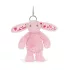 Jellycat plüss - Blushkin Blossom nyuszi táskadísz