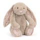 Jellycat plüss - Óriás Bézs nyuszi virágos fülekkel és tappancsokkal