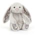 Jellycat plüss - Ezüst nyuszi virágos fülekkel és tappancsokkal 31 cm