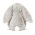 Jellycat plüss - Ezüst nyuszi virágos fülekkel és tappancsokkal 31 cm