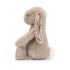 Jellycat plüss - Bézs nyuszi virágos fülekkel és tappancsokkal 18 cm