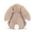 Jellycat plüss - Bézs nyuszi virágos fülekkel és tappancsokkal 18 cm