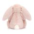 Jellycat plüss - Pink nyuszi virágos fülekkel és tappancsokkal 18 cm