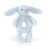 Jellycat Nyuszis csörgő - halványkék