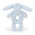 Jellycat Nyuszis csörgő - halványkék