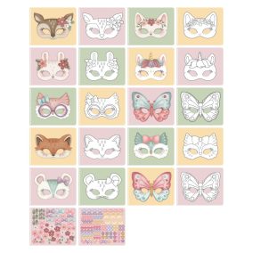 Little Dutch Rosa maszkja dekorkönyv ollóval