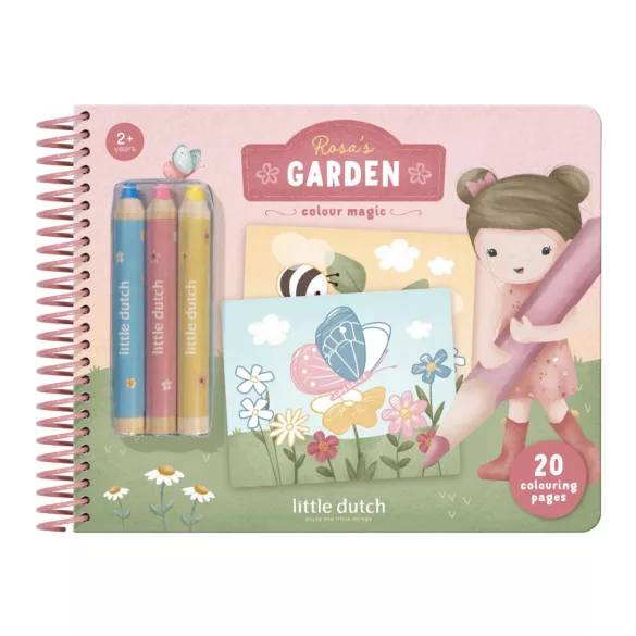 Little Dutch varázsfüzet színesceruzával Rosa és barátai