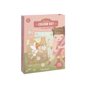   Little Dutch színező könyv kiegészítőkkel - Rosa Fairy Garden