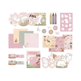   Little Dutch kreatív készlet bőröndben - Rosa Fairy Garden