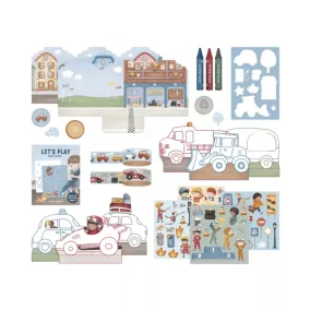 Little Dutch kreatív készlet bőröndben - Jim járművei