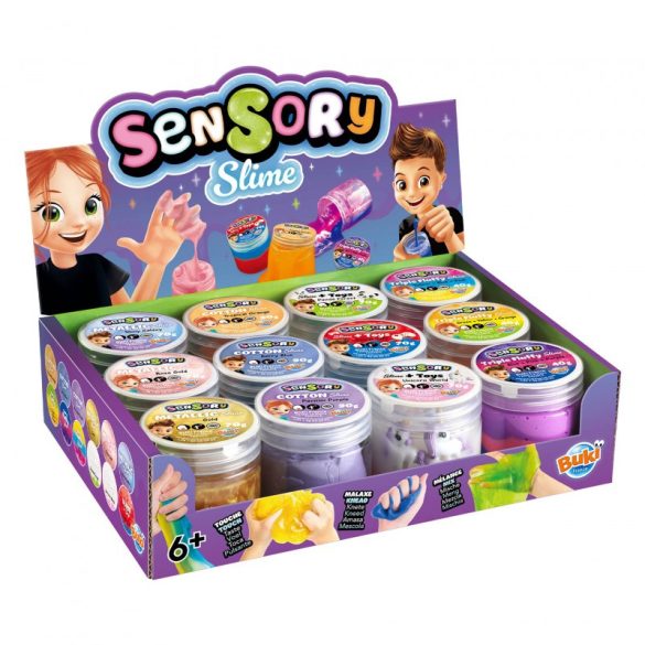 BUKI Szenzoros slime tégelyben