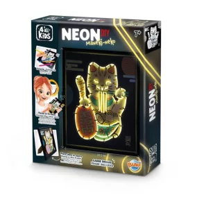   BUKI Neon kép készítő szett - Maneki-neko az integető macska