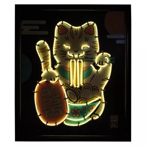   BUKI Neon kép készítő szett - Maneki-neko az integető macska