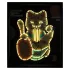 BUKI Neon kép készítő szett - Maneki-neko az integető macska